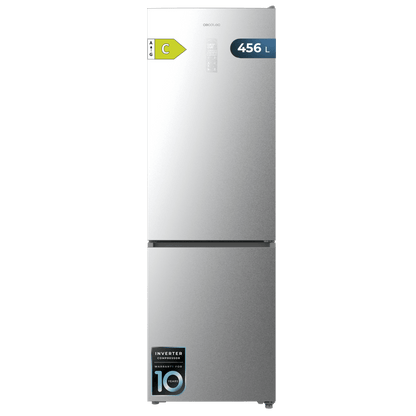 Cecotec Bolero CoolMarket 456 Inox C Frigorífico Combi 456 L