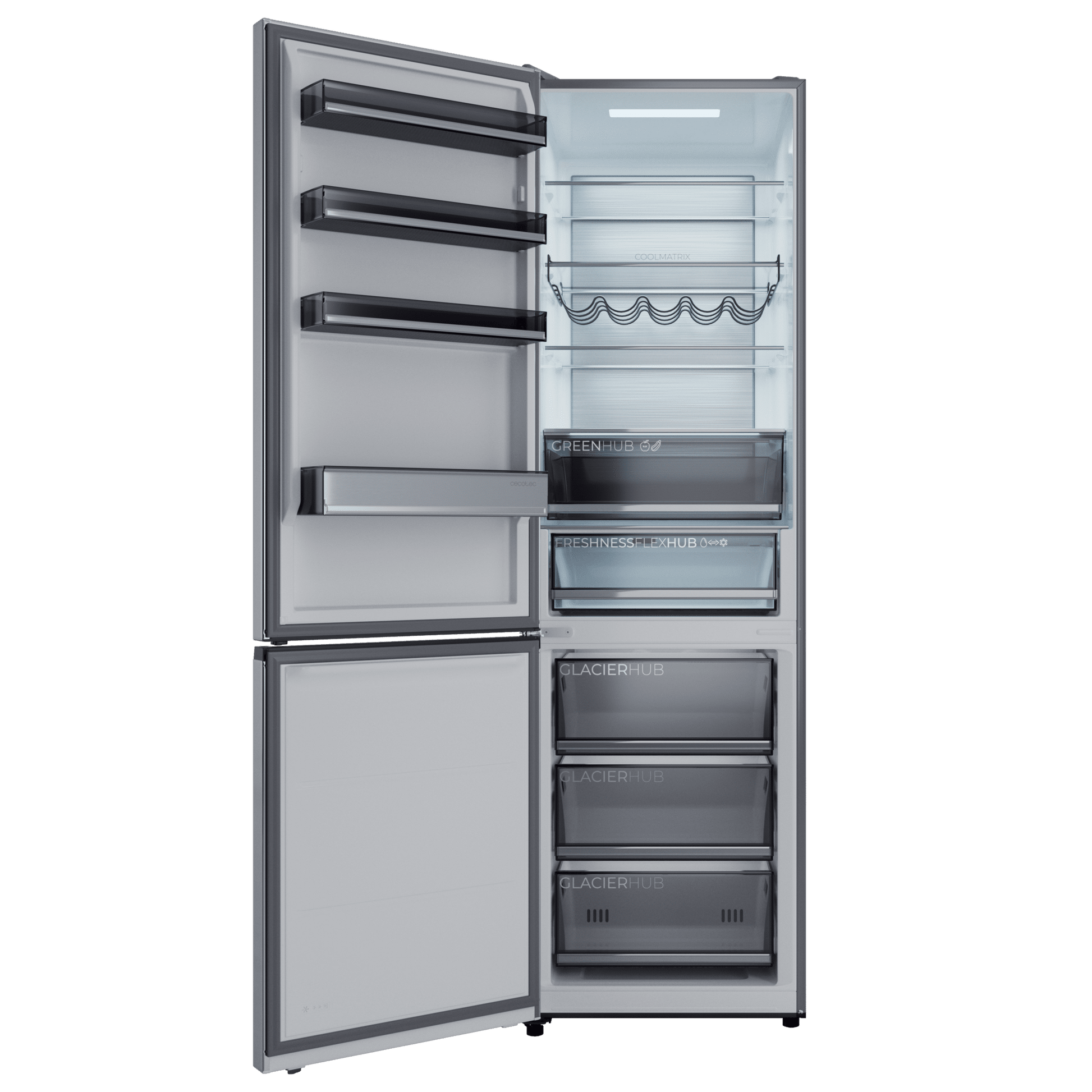 Cecotec Bolero CoolMarket Combi 456 Inox Frigorífico Combi MAX Inside