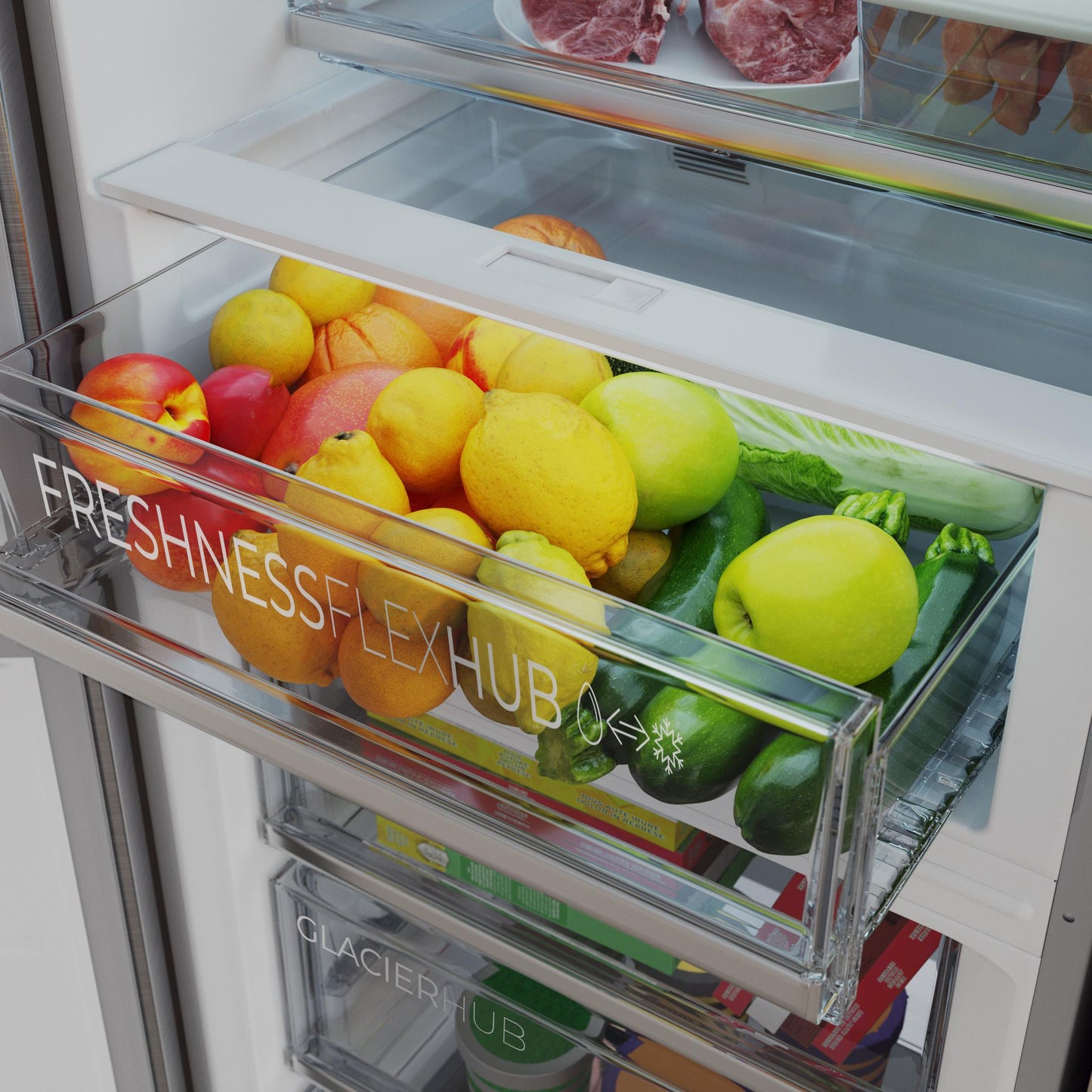 Cecotec Bolero CoolMarket Combi 456 Inox Frigorífico Combi MAX Inside