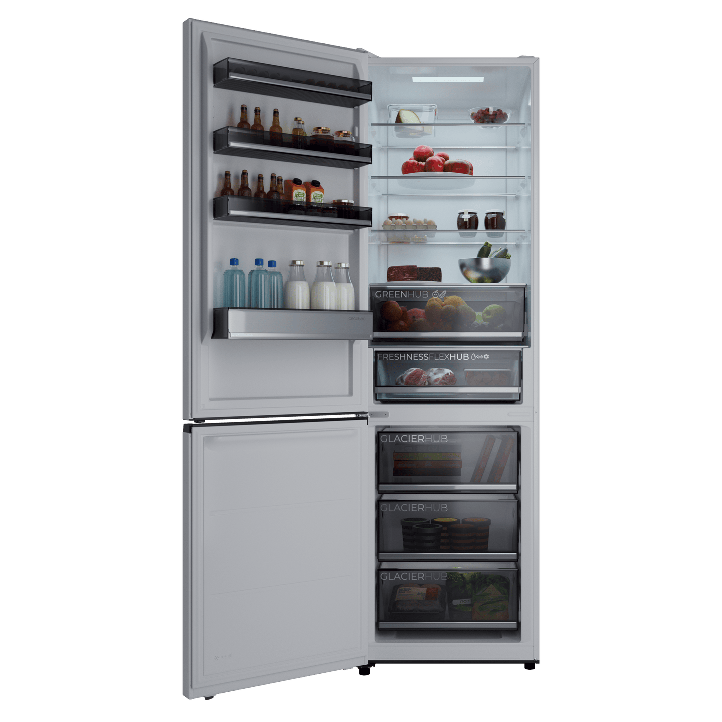 Cecotec Bolero CoolMarket Combi 456 Frigorífico Combi Clase C Blanco