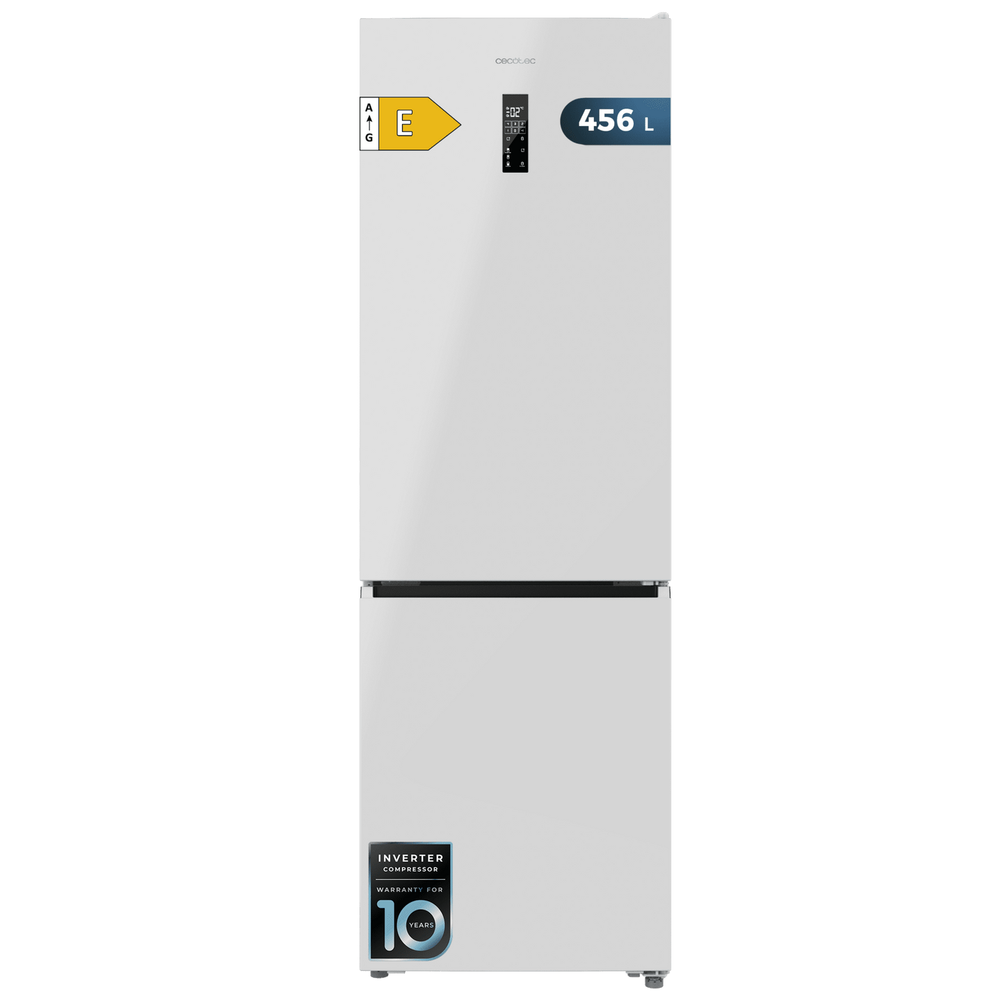 Cecotec CoolMarketCombi 456 Frigorífico Combi Inverter Blanco