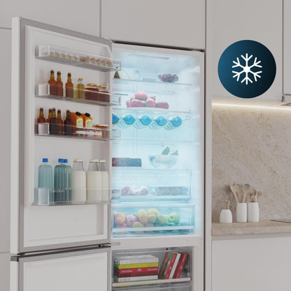 Cecotec CoolMarketCombi 456 Frigorífico Combi Inverter Blanco
