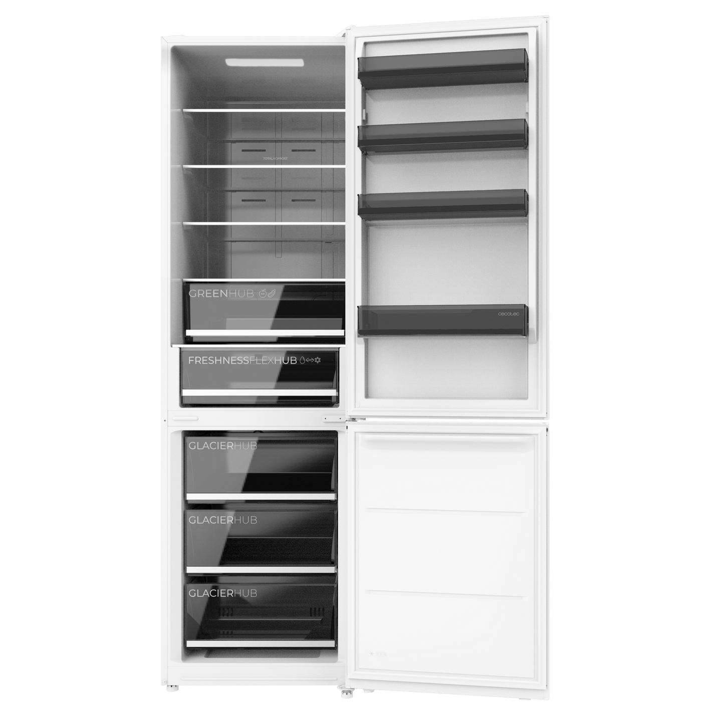 Cecotec CoolMarketCombi 456 Frigorífico Combi Inverter Blanco