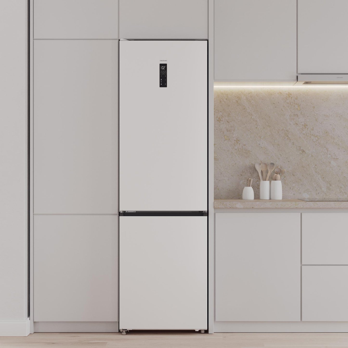 Cecotec CoolMarketCombi 456 Frigorífico Combi Inverter Blanco