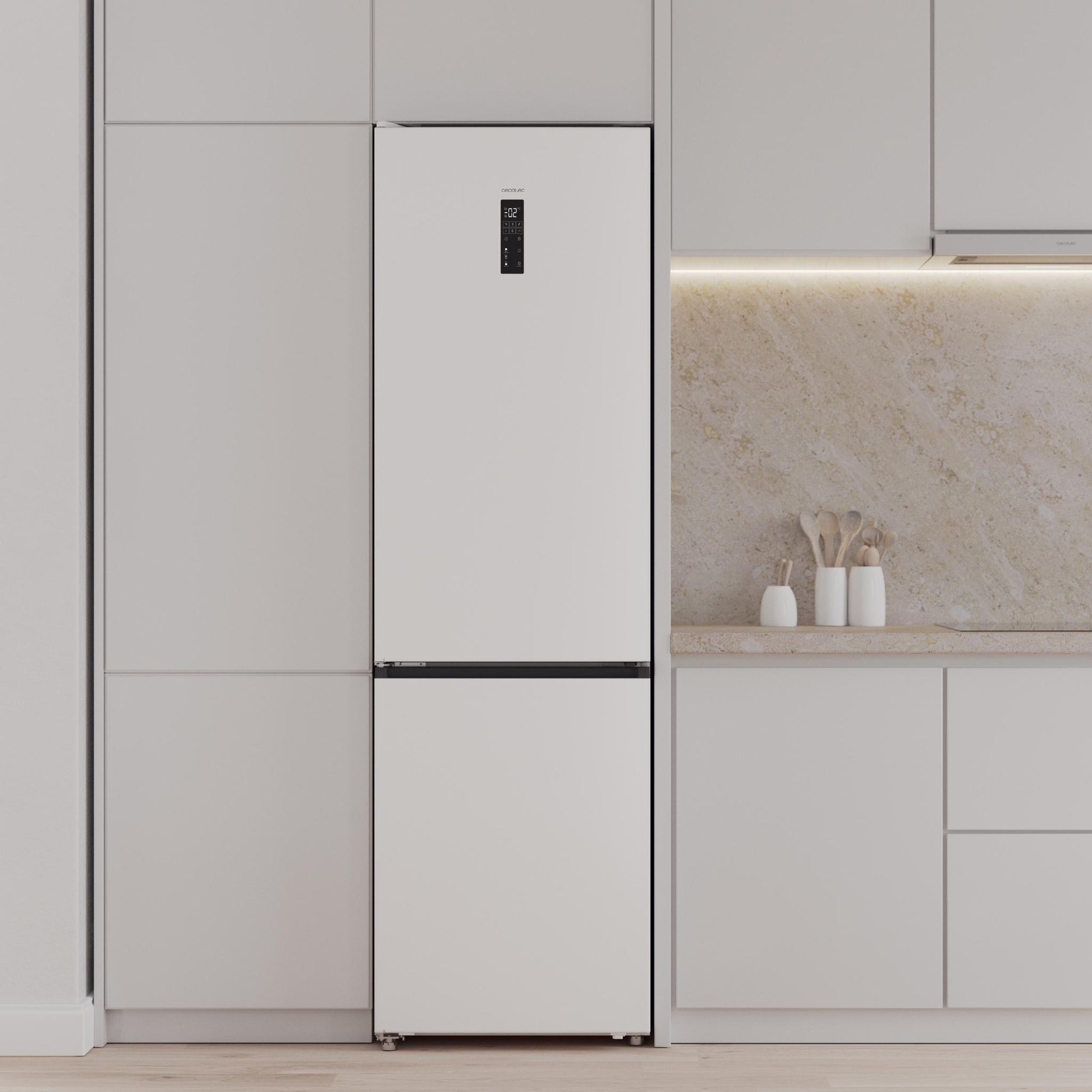 Cecotec CoolMarketCombi 456 Frigorífico Combi Inverter Blanco