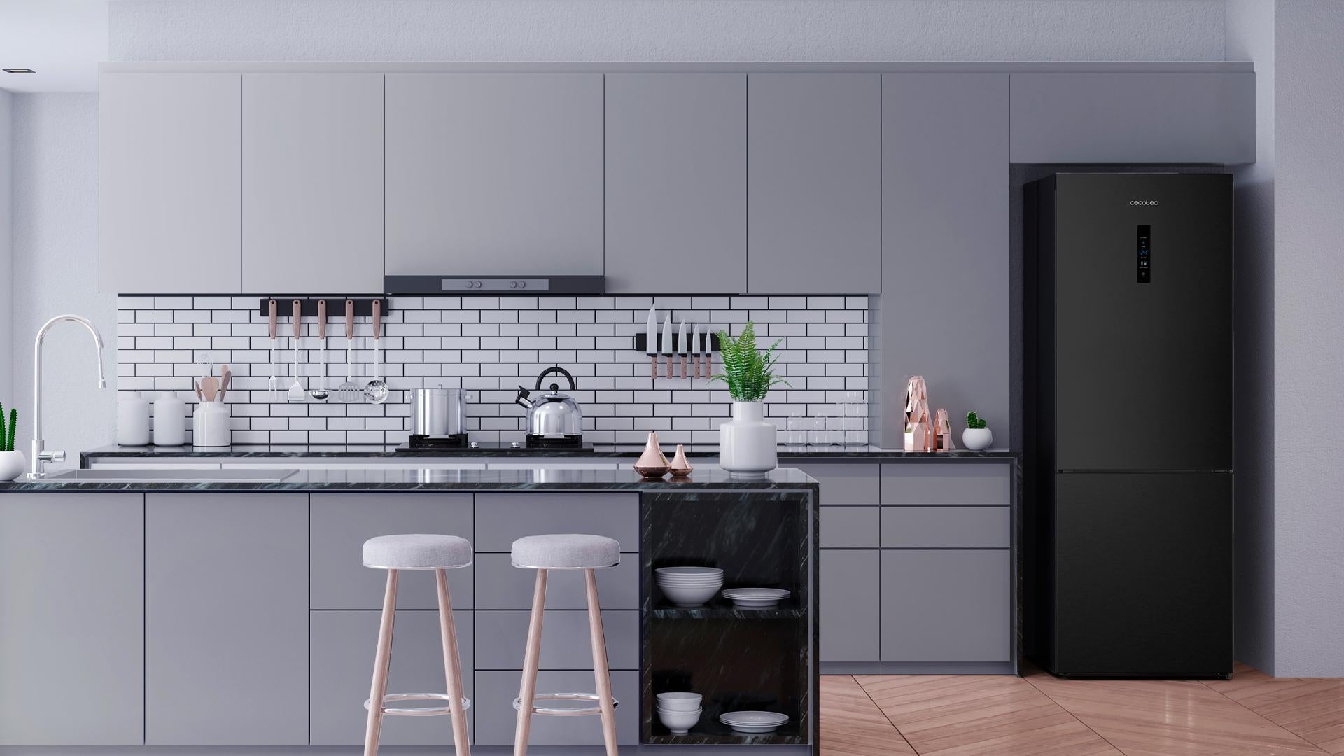 Cecotec Bolero CoolMarket 495 Dark E Frigorífico CombI 495L E