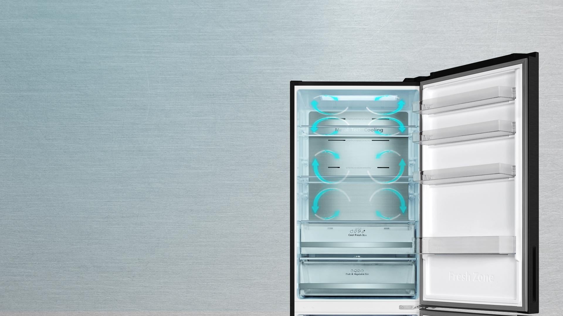 Cecotec Bolero CoolMarket 495 Dark E Frigorífico CombI 495L E
