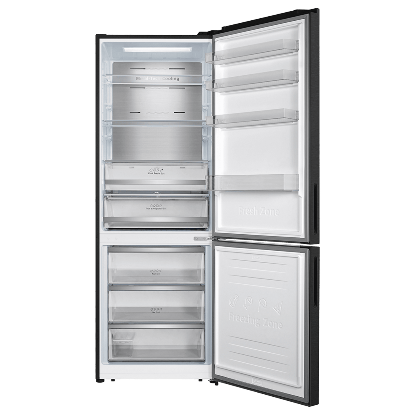 Cecotec Bolero CoolMarket 495 Dark E Frigorífico CombI 495L E