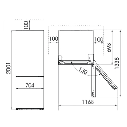 Cecotec Bolero CoolMarket 495 Dark E Frigorífico CombI 495L E