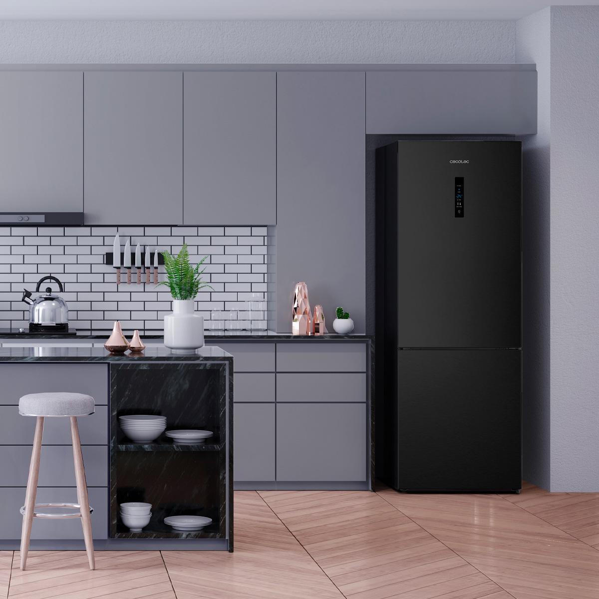 Cecotec Bolero CoolMarket 495 Dark E Frigorífico CombI 495L E