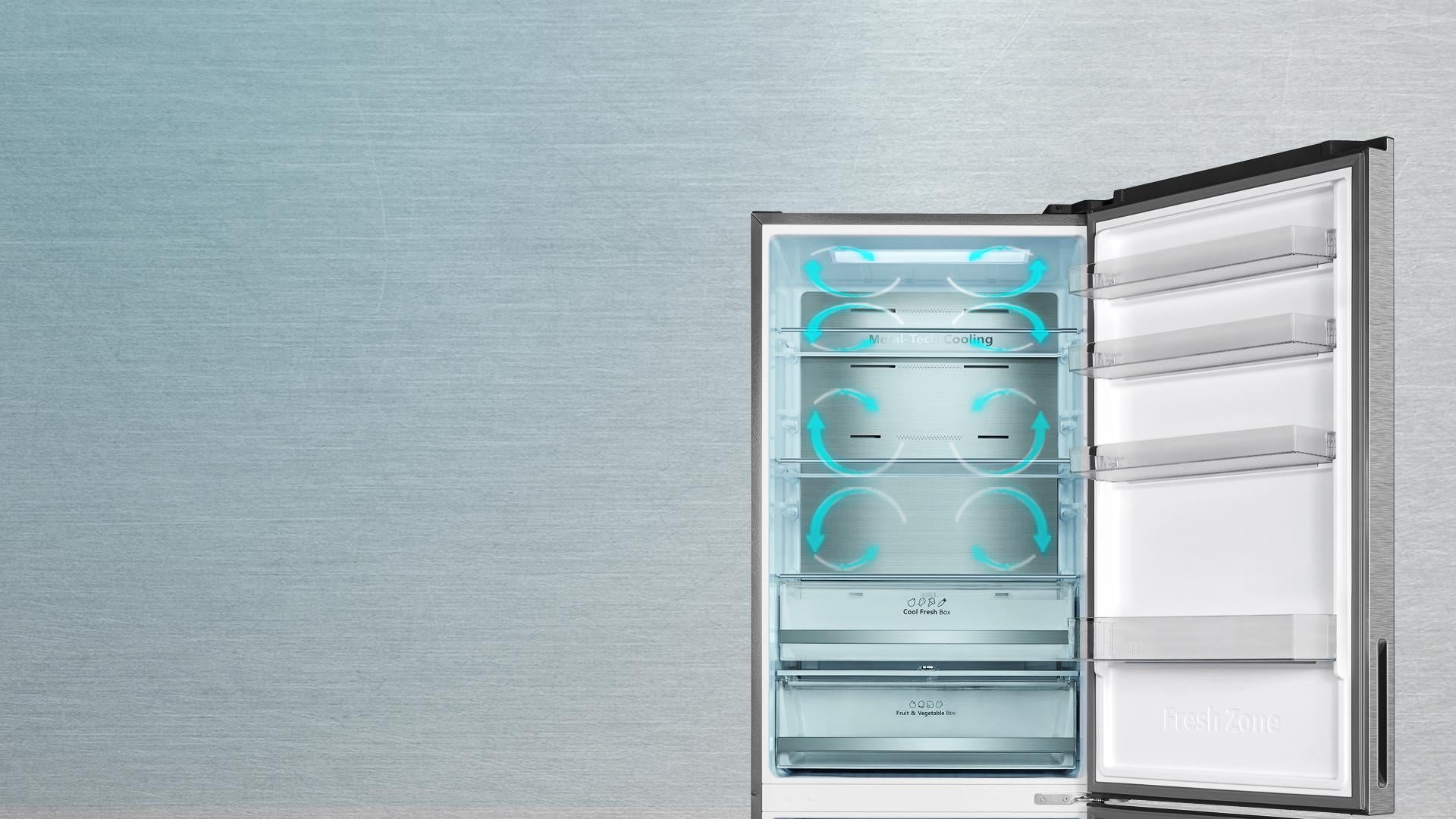 Bolero CoolMarket Combi 495 Inox E Frigorífico combi