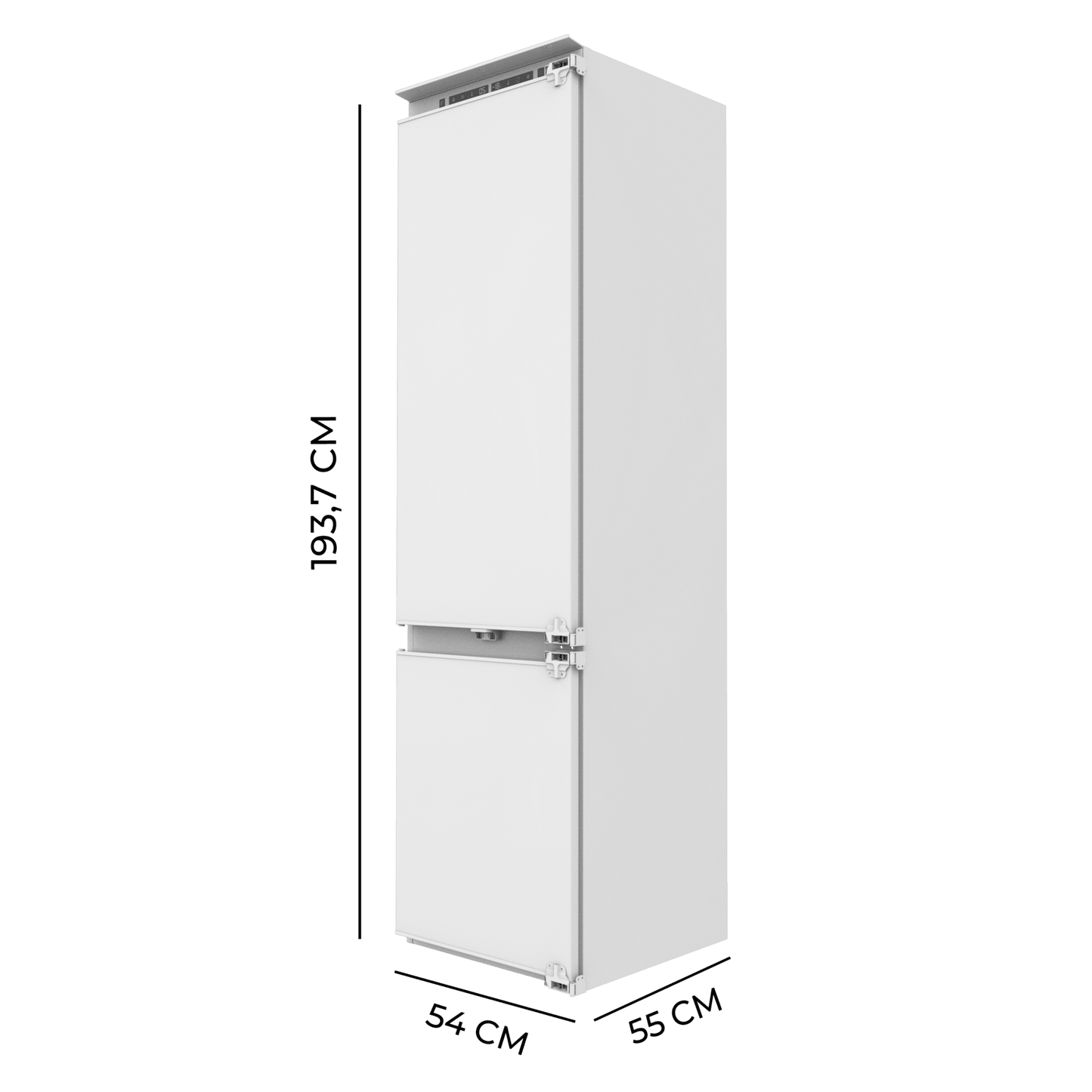 Cecotec Bolero CoolMarket Combi BI-D FLW 267E Frigorífico Combi 267 L Blanco