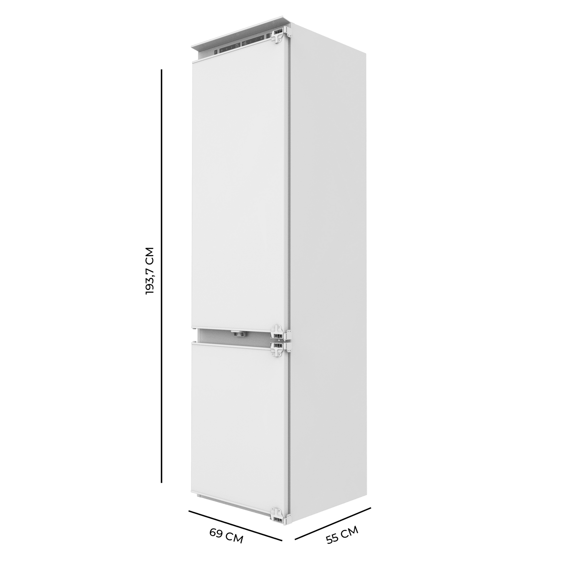 Cecotec Bolero CoolMarket Frigorífico Combi Total NoFrost 341L Blanco