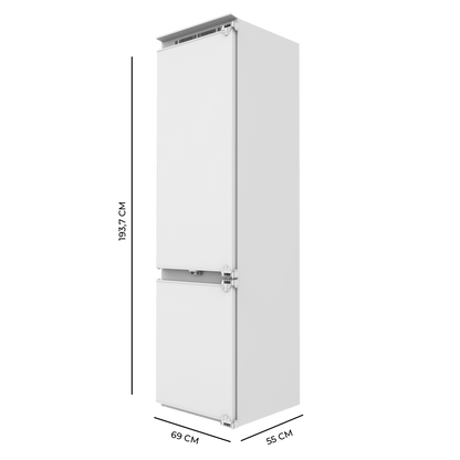 Cecotec Bolero CoolMarket Frigorífico Combi Total NoFrost 341L Blanco