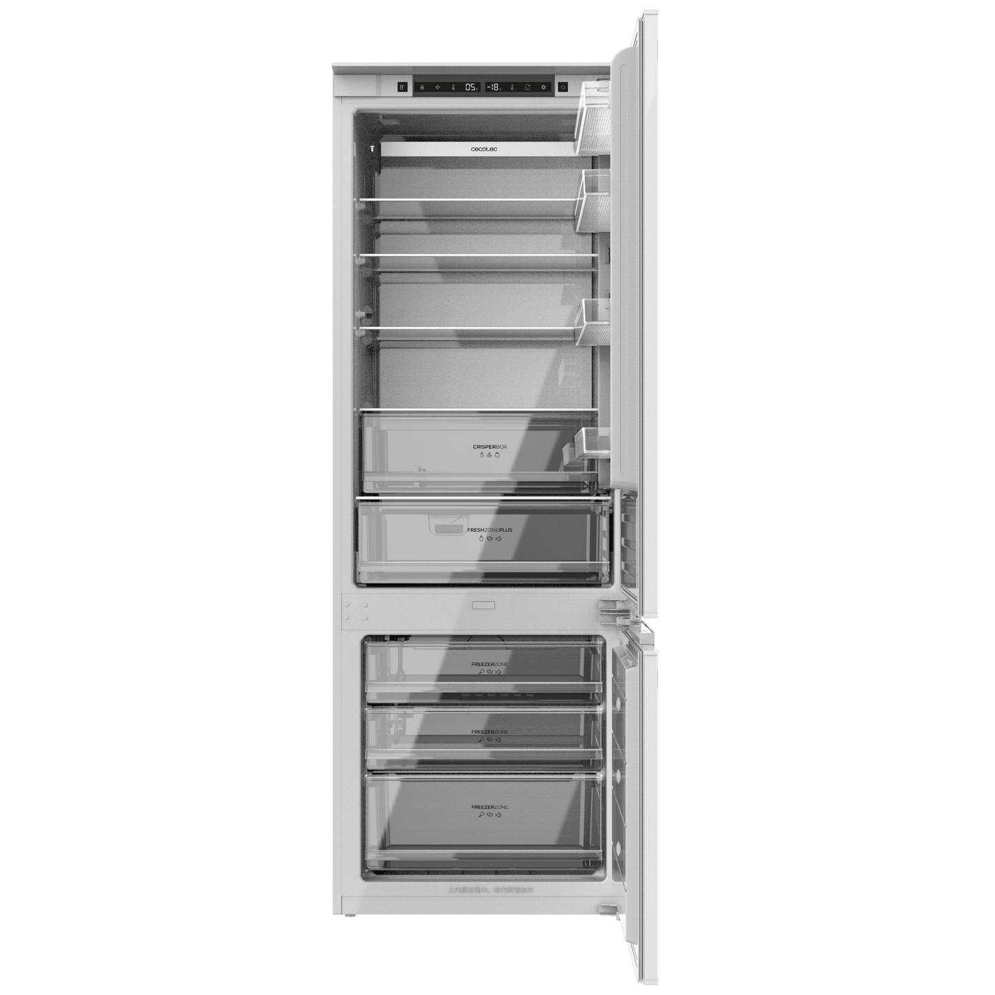 Cecotec Bolero CoolMarket Frigorífico Combi Total NoFrost 341L Blanco
