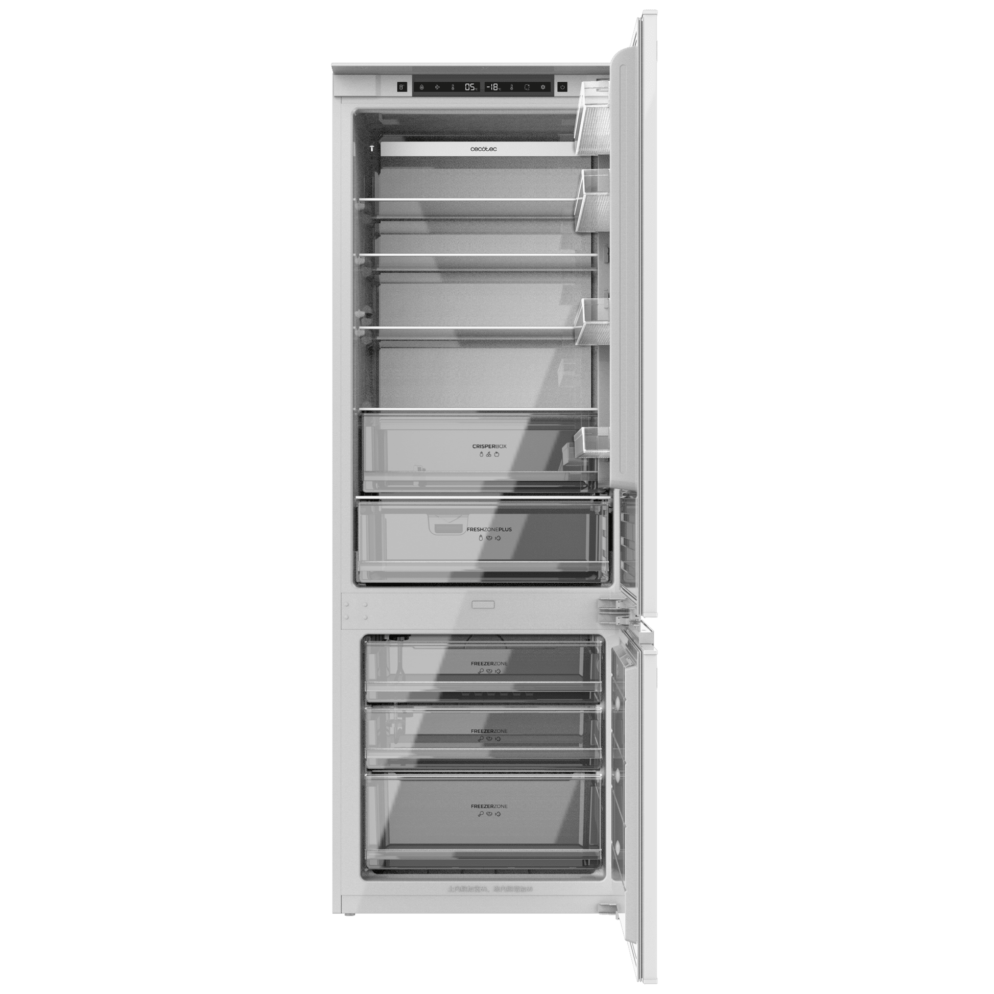 Cecotec Bolero CoolMarket Frigorífico Combi Total NoFrost 341L Blanco