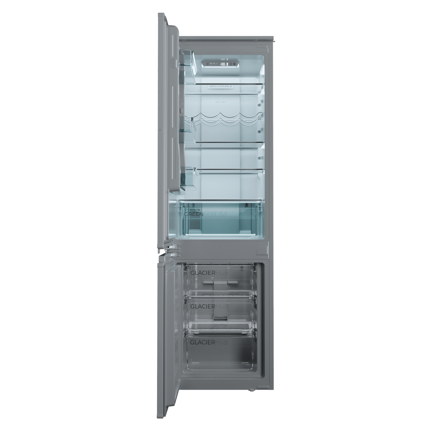 Cecotec Bolero CoolMarket Combi 232 L Frigorífico Metal Cooling Gris