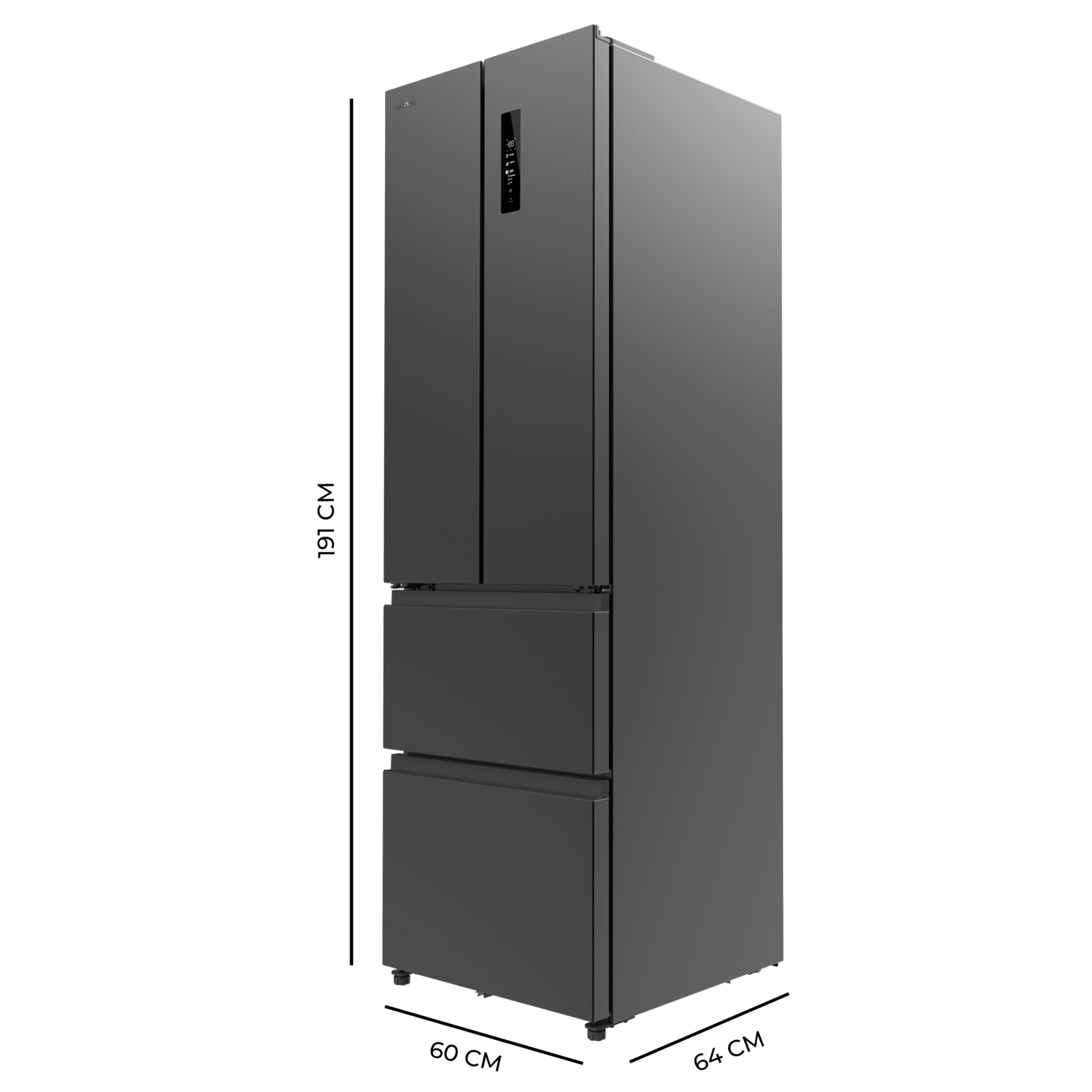 Cecotec Bolero CoolMarket F2D 400 Dark E Frigorífico NoFrost