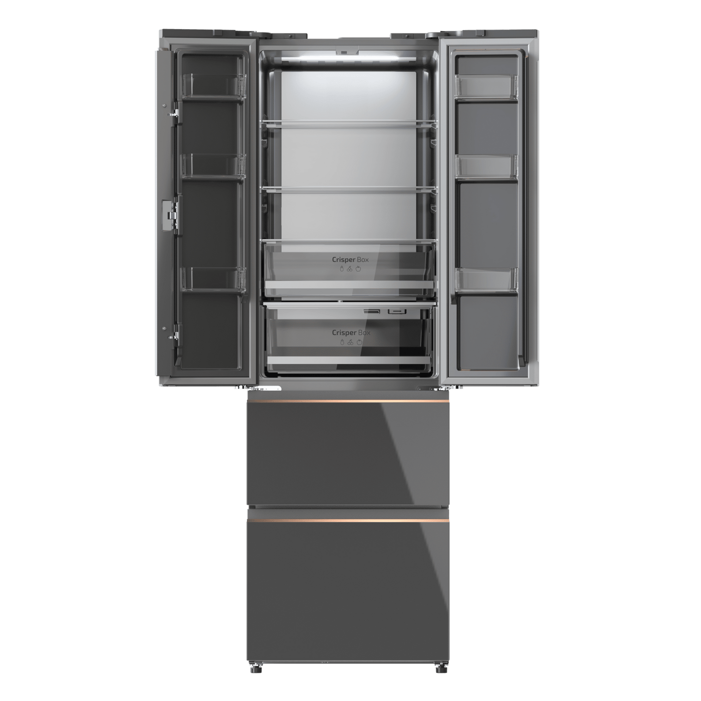 Cecotec Bolero CoolMarket F2D 400 Frigorífico Combi NoFrost Gris 400L