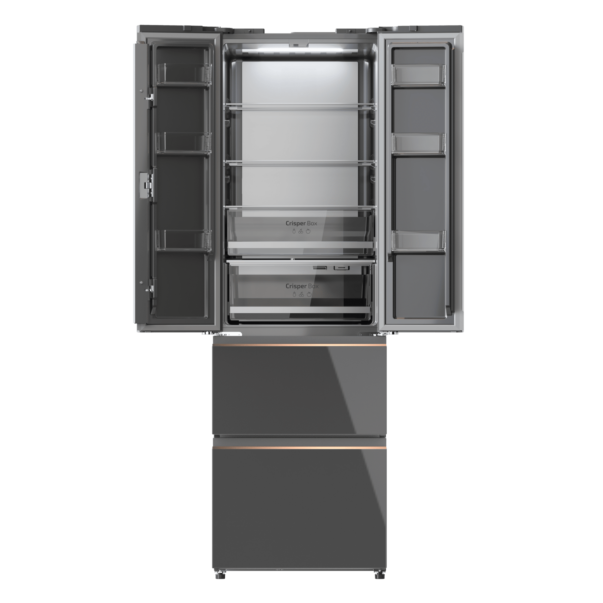Cecotec Bolero CoolMarket F2D 400 Frigorífico Combi NoFrost Gris 400L