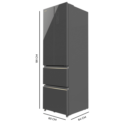 Cecotec Bolero CoolMarket F2D 400 Frigorífico Combi NoFrost Gris 400L