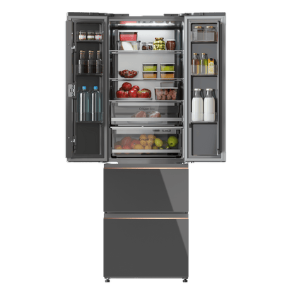 Cecotec Bolero CoolMarket F2D 400 Frigorífico Combi NoFrost Gris 400L