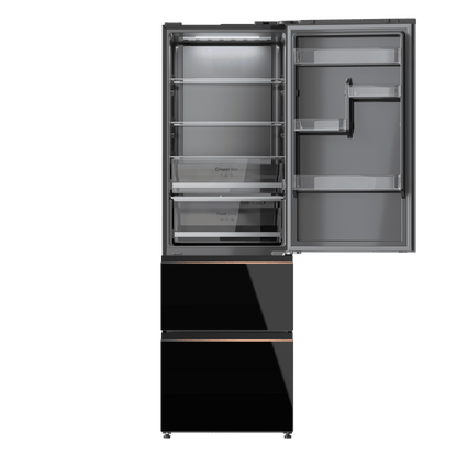 Cecotec Bolero CoolMarket Combi FD 400 Frigorífico Black Glass 400L