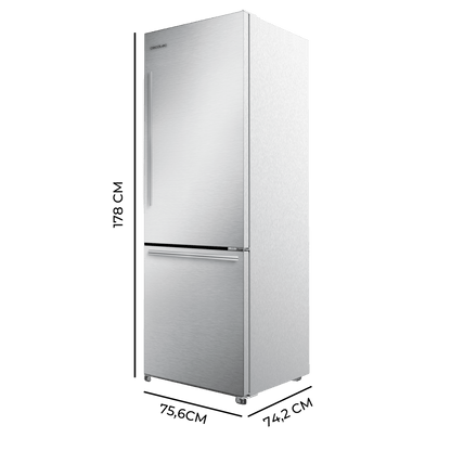 Cecotec Bolero CoolMarket Combi FD 499 Inox Frigorífico Americano