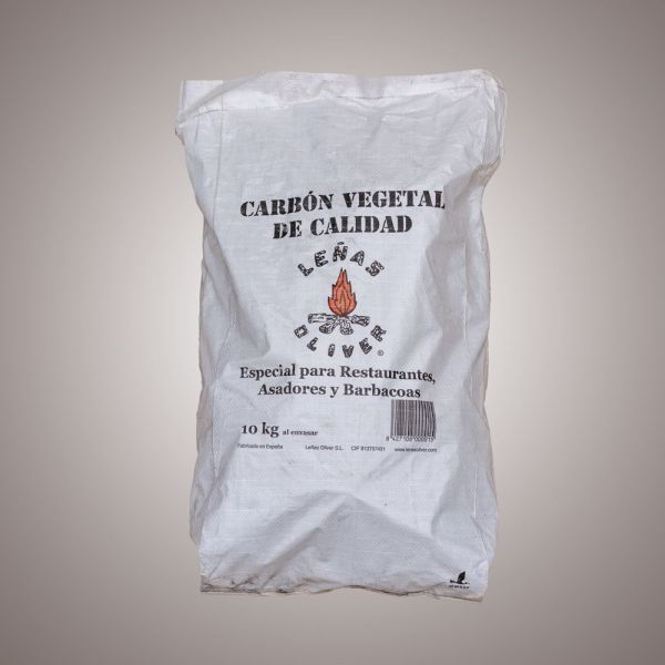 Carbón Vegetal de Encina 10 kg para Parrilla y Barbacoa