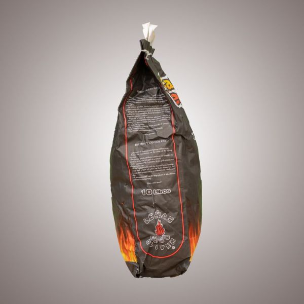 Carbón Vegetal de Encina 10 L para Parrilla y Barbacoa