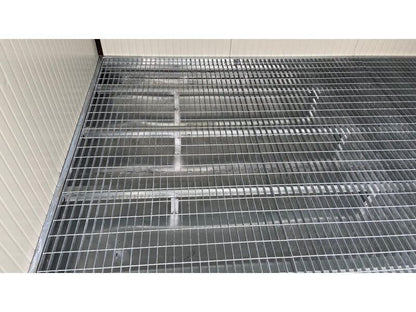Vorgefertigte Box Sammelbehälter 600 x 230 x 240 mm Seitentüren