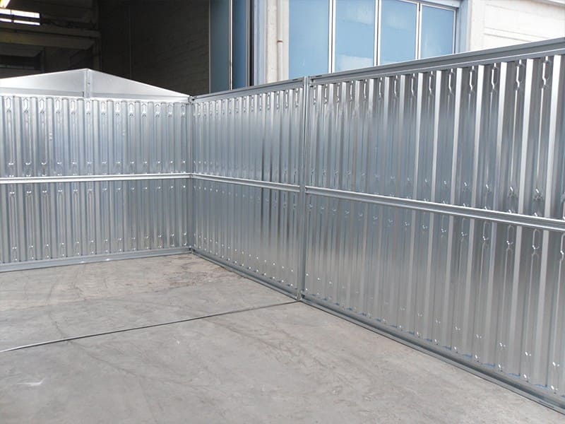 Zinc-Coated Sheet Metal Box 2.60 m Lightweight Functional Storage