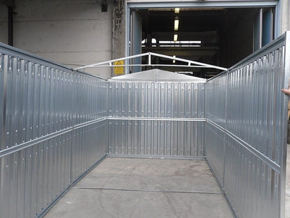 Zinc-Coated Sheet Metal Box 2.60 m Lightweight Functional Storage