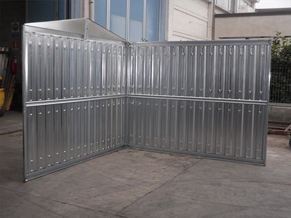 Robuste Zinkblech-Box 6 m Länge 2,55 m Breite 2 m Höhe