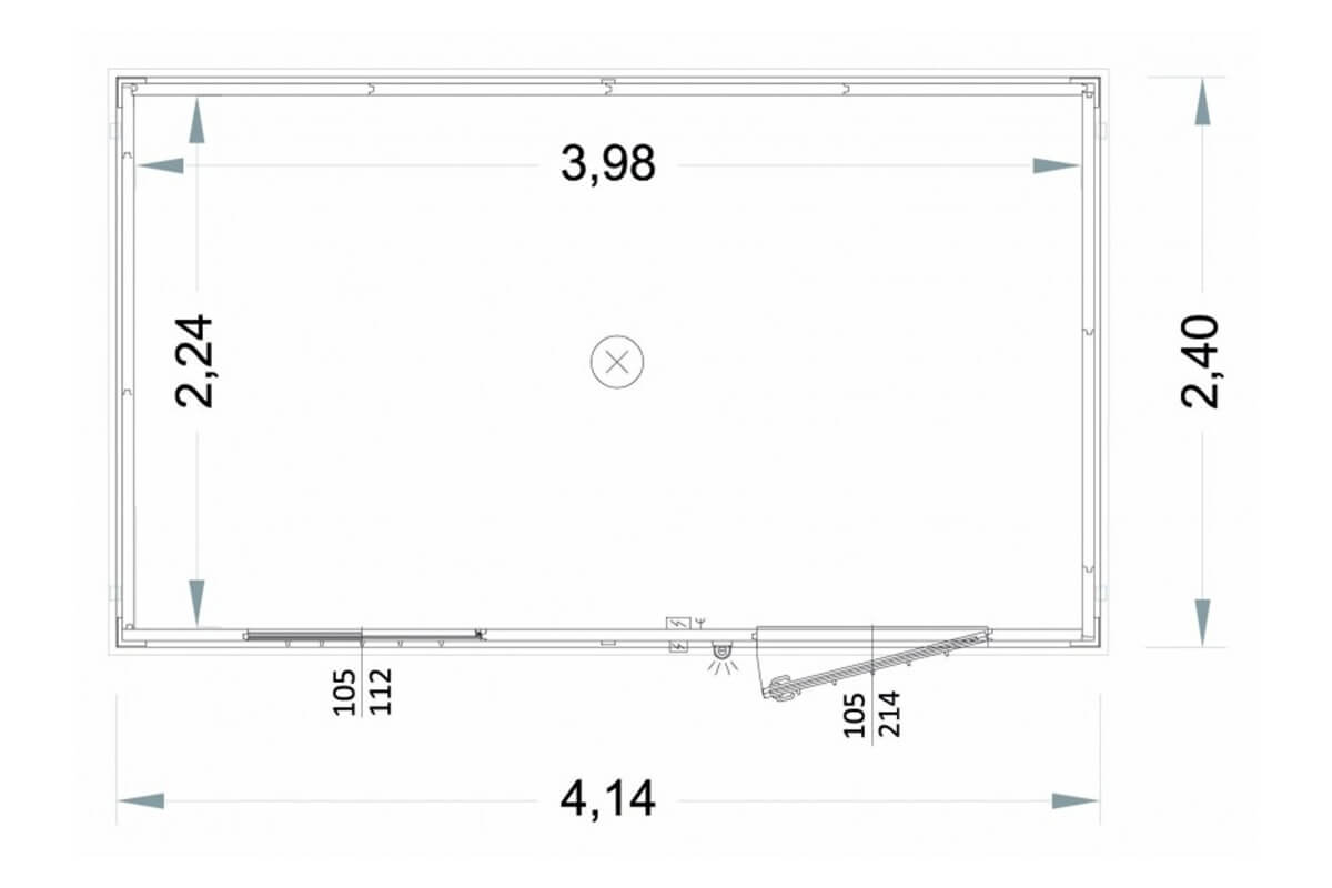 Modularer Open Space Container 4 Meter Flexibel Gebraucht