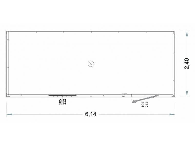 Modularer Open‑Space Box 6 m Gebraucht – Vielseitige Lösung für Industrie