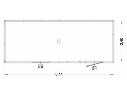 Modularer Open‑Space Box 6 m Gebraucht – Vielseitige Lösung für Industrie