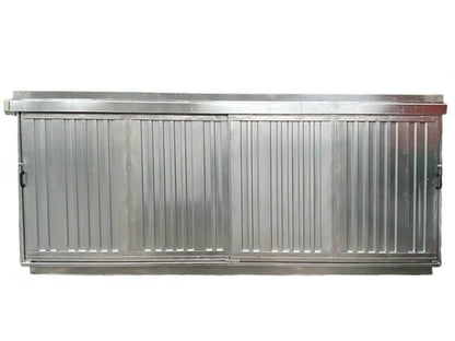 Box in lamiera prefabbricato con vasca di raccolta 600 x 230 – h 240
