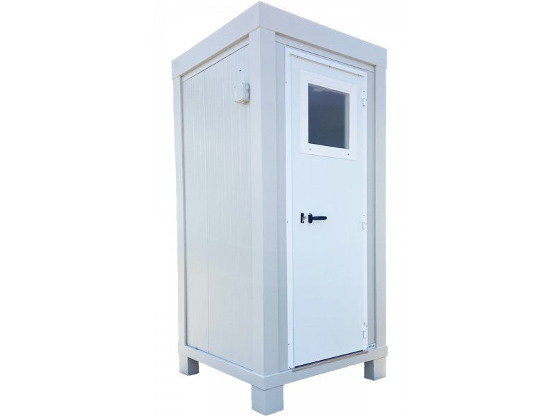 Standard Badkabine Box 1 m mit WC, Waschbecken und Aluminiumtür