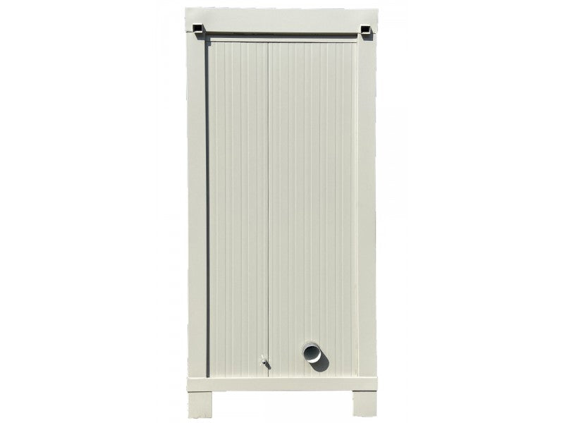Standard Badkabine Box 1 m mit WC, Waschbecken und Aluminiumtür