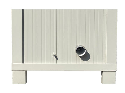 Standard Badkabine Box 1 m mit WC, Waschbecken und Aluminiumtür