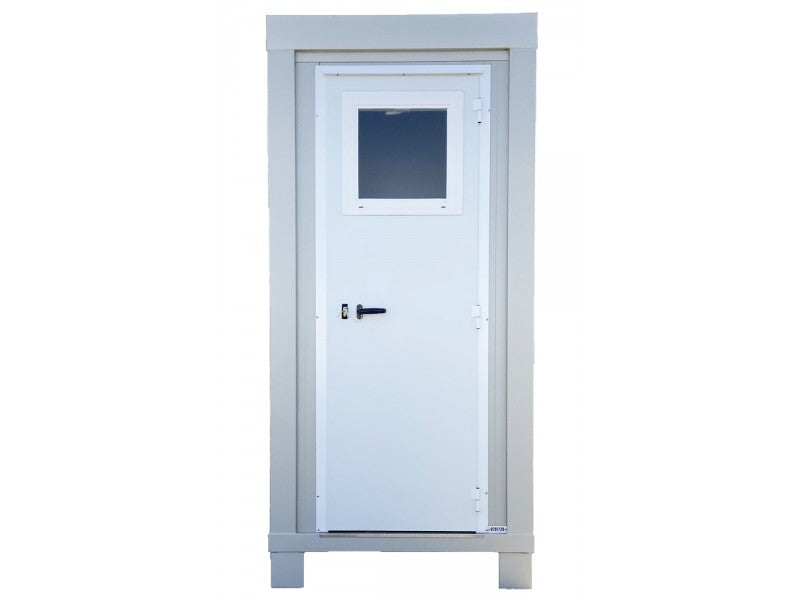 Standard Badkabine Box 1 m mit WC, Waschbecken und Aluminiumtür