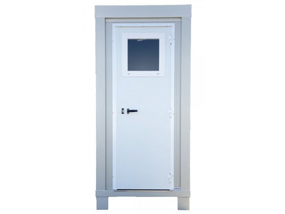 Standard Badkabine Box 1 m mit WC, Waschbecken und Aluminiumtür