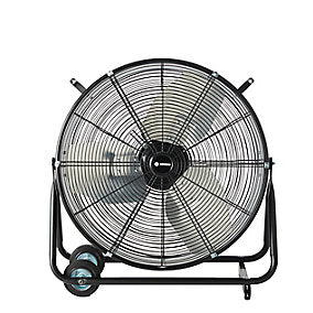 Ventilador de Aire Sobre Ruedas 60 cm Negro 2 Velocidades