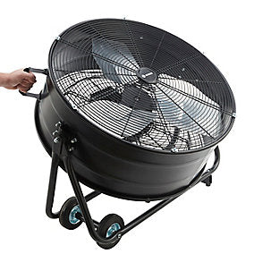 Ventilador de Aire Sobre Ruedas 60 cm Negro 2 Velocidades