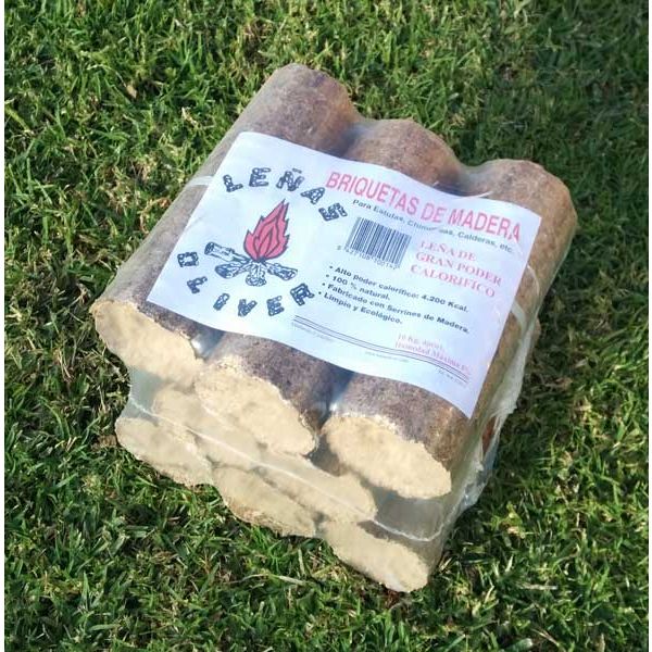 Briquetas Nestro de Madera 10 kg para Chimenea y Estufa