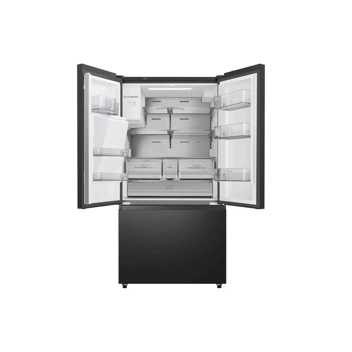 Hisense RF793N4SAFE Refrigerador Americano 612 litros No Frost Negro