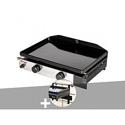Aeno Plancha Eléctrica Exterior 2000W Gris con Termostato Ajustable