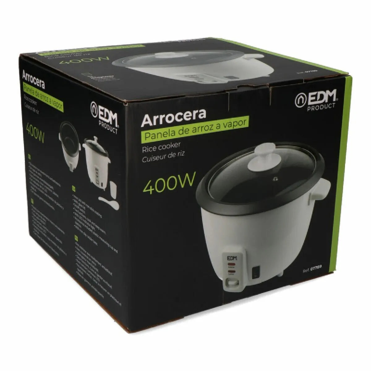 Edm 07789 Cocinador de Arroz Eléctrico 1L Blanco