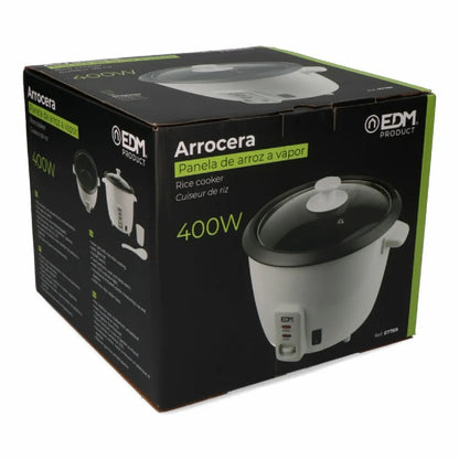 Edm 07789 Cocinador de Arroz Eléctrico 1L Blanco